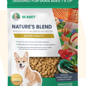 Dr Marty Natures Blend Active Vitality Freeze Dried Raw Dog Food for Senior Dogs