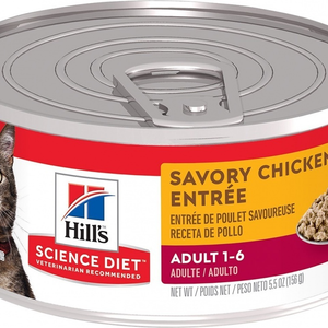 Hill's Science Diet Adult Savory Chicken Entree Canned Cat Food