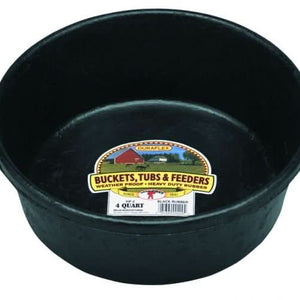 Miller Manufacturing 4 Quart Rubber Feed Pan - HP2 - 084369002004