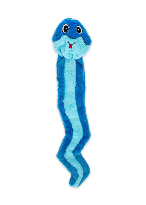GURU Hide-A-Tail Snake Plush Puzzle Dog Toy Blue MD