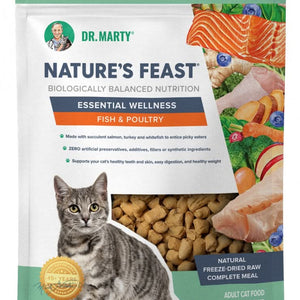 Dr Marty Natures Feast Freeze Dried Fish & Poultry Cat Pouches