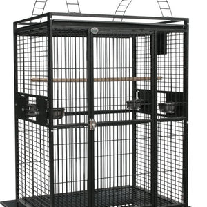 A&E Cage Company 40"x30" Playtop Cage with 1" Bar Spacing Bird Cage - 644472475036