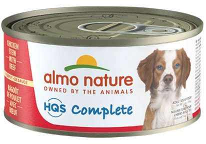 Almo Nature HQS Complete Dog Complete & Balanced Chicken Stew with Beef Canned Dog Food - 10699184011352