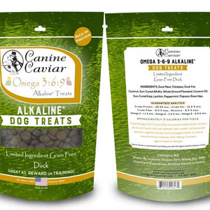 Canine Caviar Grain Free Duck Omega 3-6-9 Alkaline Dog Treats - 674555226231