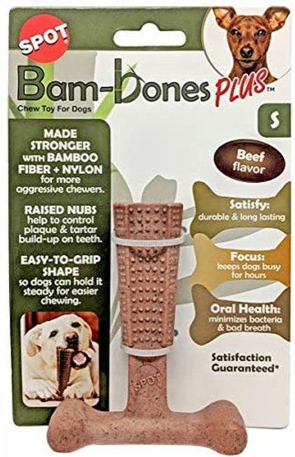 Ethical Pet Bambone Plus Dog Toy, Beef Flavor - 077234544891