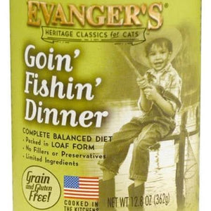 Evanger's Classic Recipe Grain Free Goin FIshin Dinner Canned Cat Food - 077627110955