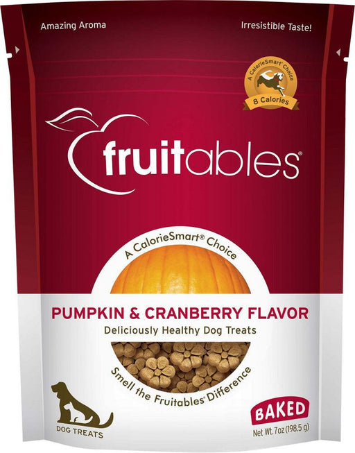 Fruitables Crunchy Pumpkin & Cranberry Dog Treats - 895352002167
