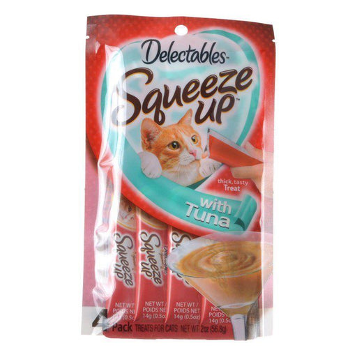 Hartz Delectables Squeeze Up Cat Treat - Tuna - 032700155254
