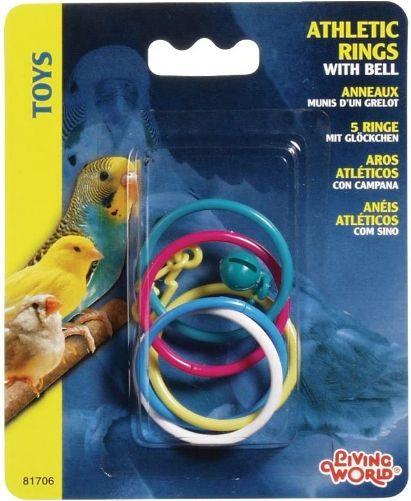 Living World Athletic Rings with Bell Bird Toy - 080605817067