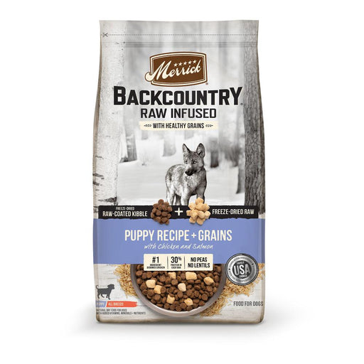 Merrick Backcountry Healthy Grains Premium Dry Puppy Kibble With Freeze Dried Raw Chicken - 022808205005