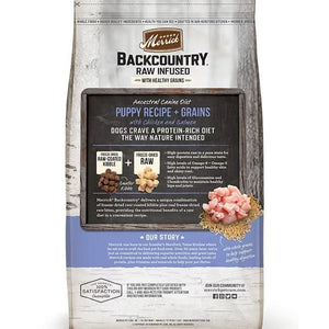Merrick Backcountry Raw Infused Grain Free Puppy Food Recipe Freeze Dried Dog Food - 022808370765