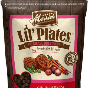 Merrick Lil' Plates Grain Free Bitty Beef Dog Treats - 022808260523