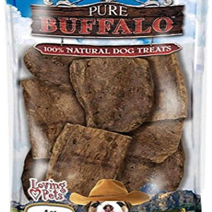 Pure Buffalo Lung Steaks Dog Treats - 842982056633