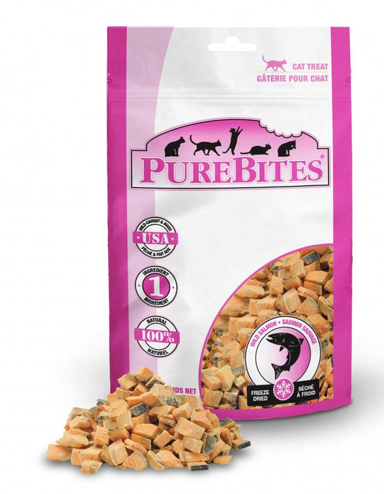 PureBites Salmon Freeze Dried Cat Treats - 878968001458