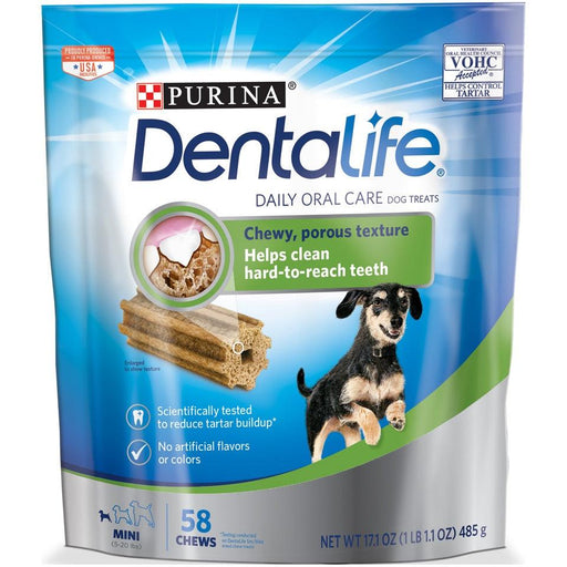 Purina DentaLife Daily Oral Care Mini Dental Dog Treats - 017800176286