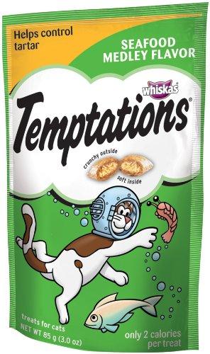 Temptations Seafood Medley Flavor Cat Treats - 058496281281