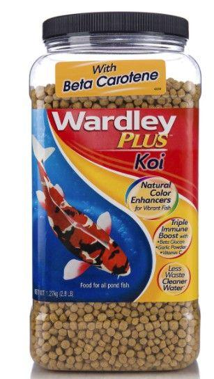 Wardley Koi Plus Natural Color Enhancing Koi Food with Beta Carotene - 043324155490