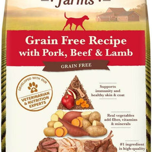 Whole Earth Farms Grain Free Recipe with Pork, Beef and Lamb Dry Dog Food - 022808855408