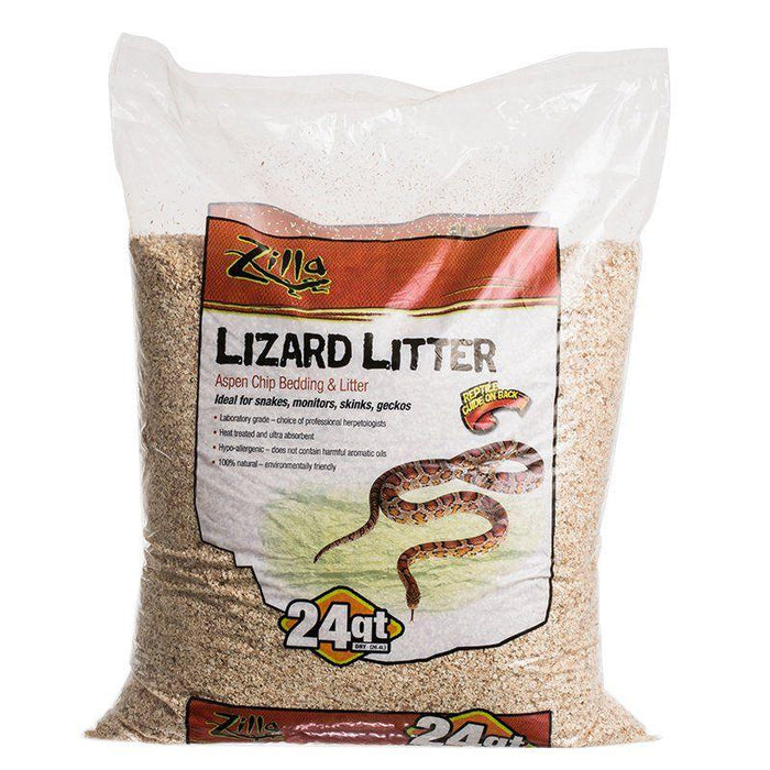Zilla Lizard Litter - Aspen Chip Bedding & Lutter - 096316113107