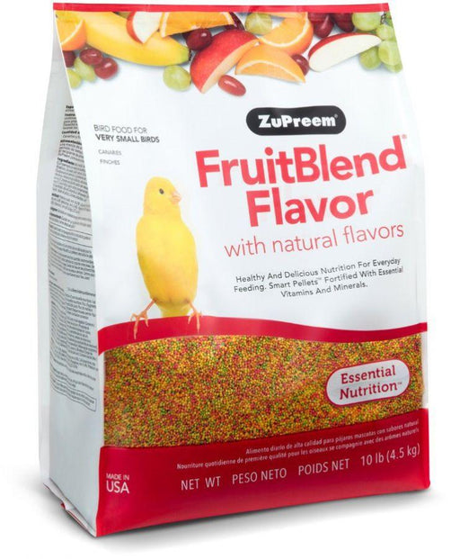 ZuPreem FriutBlend with Natural Fruit Flavors Pellet Bird Food for Very Small Birds (Canary and Finch) - 762177801001