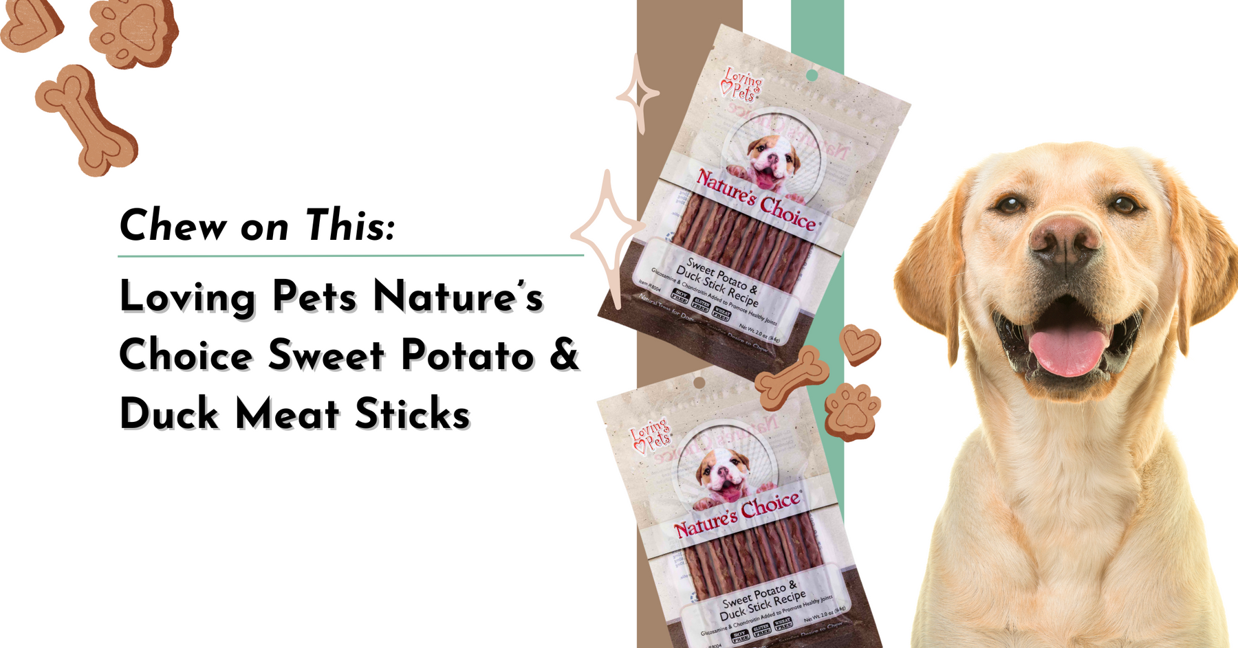 Chew on This: Loving Pets Nature’s Choice Sweet Potato & Duck Meat Sticks