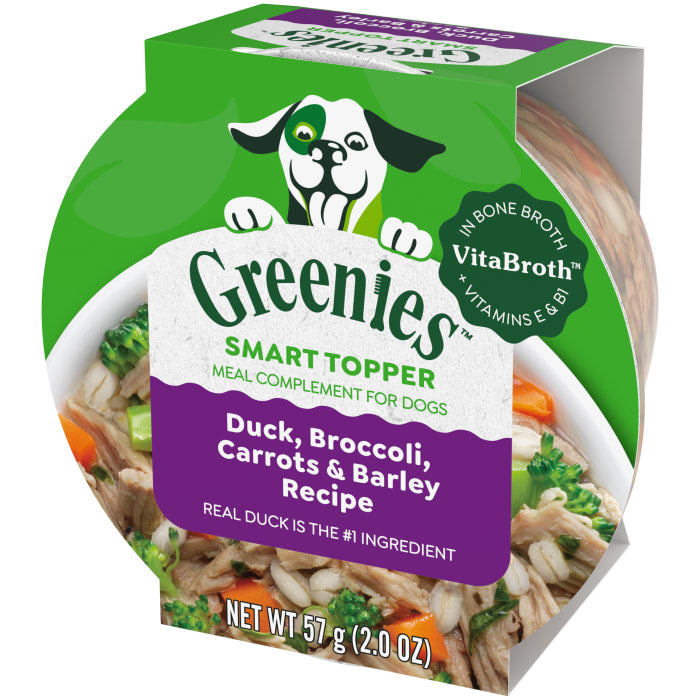 Greenies Smart Topper Wet Mix-In for Dogs, Duck, Broccoli, Carrots & Barley Recipe 2oz (Pack of 10)