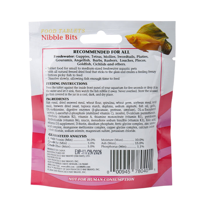 San Francisco Bay Brand Freshwater Herbivore Nibble Bits .5oz