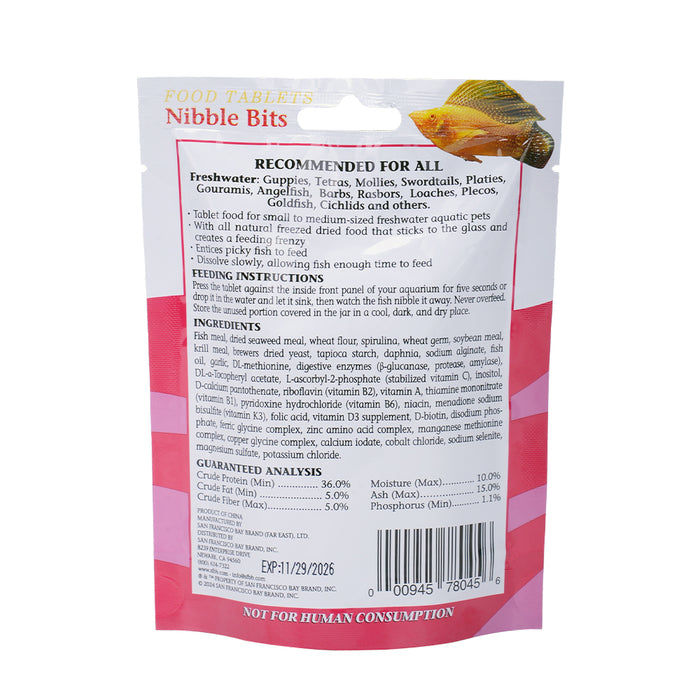San Francisco Bay Brand Freshwater Herbivore Nibble Bits 2.1 oz