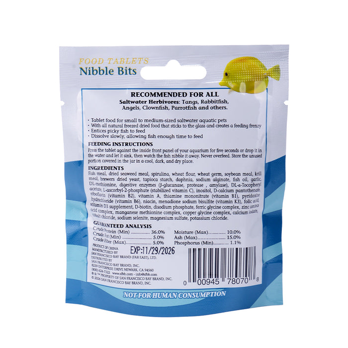 San Francisco Bay Brand Saltwater Herbivore Nibble Bits .5oz