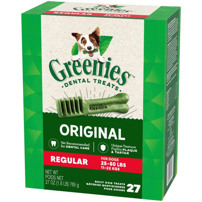 Greenies Dog Dental Treats Regular Original 27oz (27 Treats)