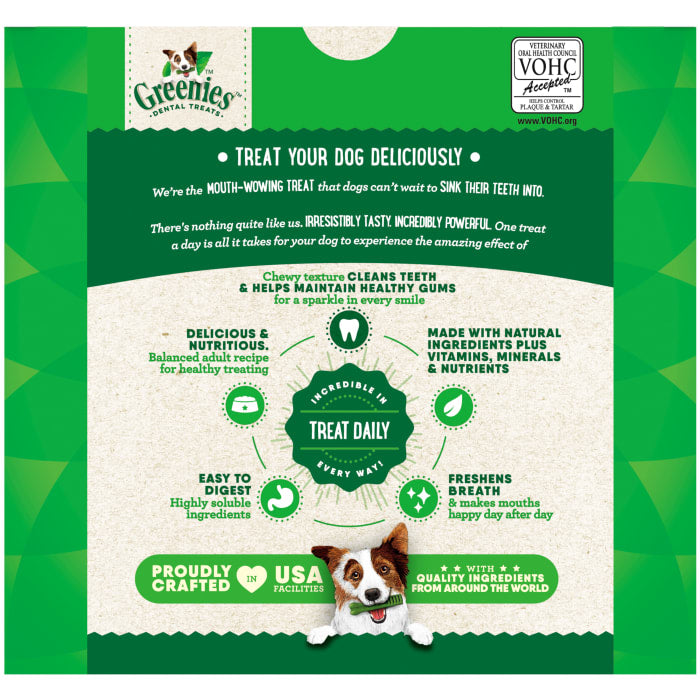 Greenies Dog Natural Dental Treats Petite Original 36oz (60 Treats)