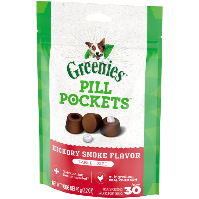 Greenies Pill Pockets for Tablets Hickory Smoke 3.2oz (30 Treats)