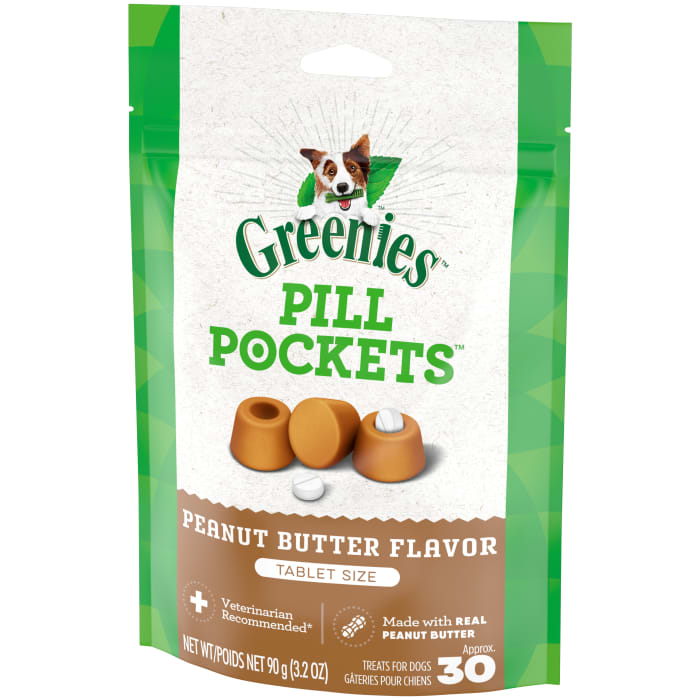 Greenies Pill Pockets for Tablets Peanut Butter 3.2oz (30 Treats)