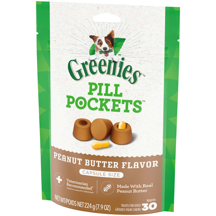 Greenies Pill Pockets for Capsules Peanut Butter 7.9 oz (30 Treats)