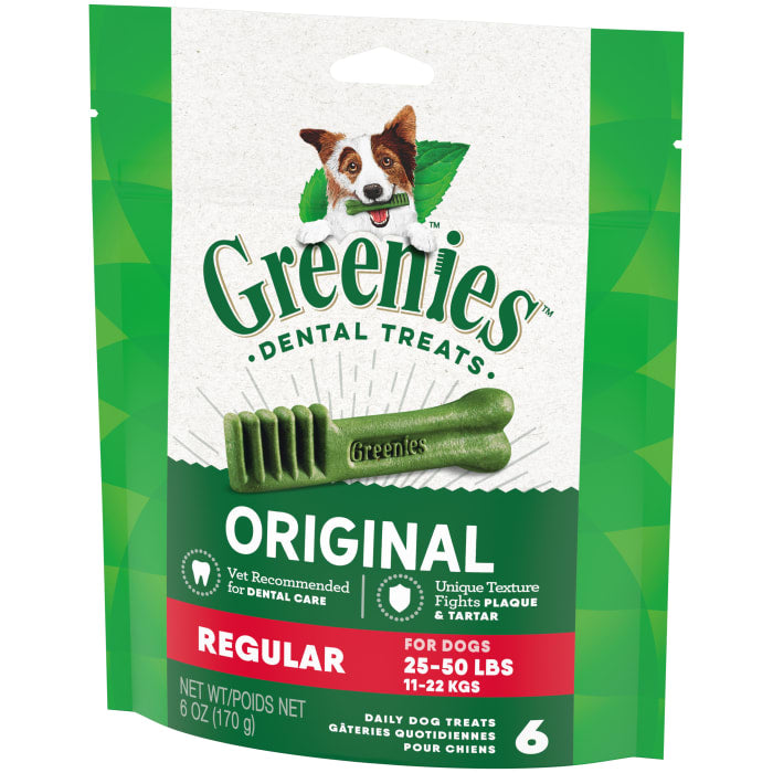 Greenies Dog Dental Treats Regular Original 6oz (6 Count)