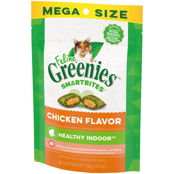 Greenies Feline SmartBites Healthy Indoor Cat Natural Treats Chicken 4.6 oz
