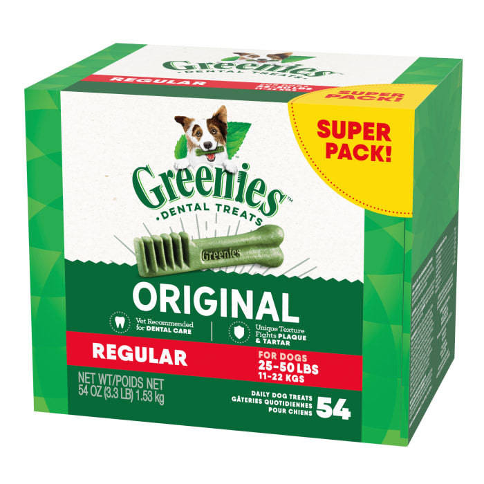 Greenies Dog Dental Treats Regular Original 54oz (54 Count)