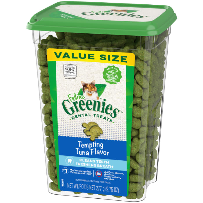 Greenies Feline Adult Cat Dental Treats Tempting Tuna 9.75oz