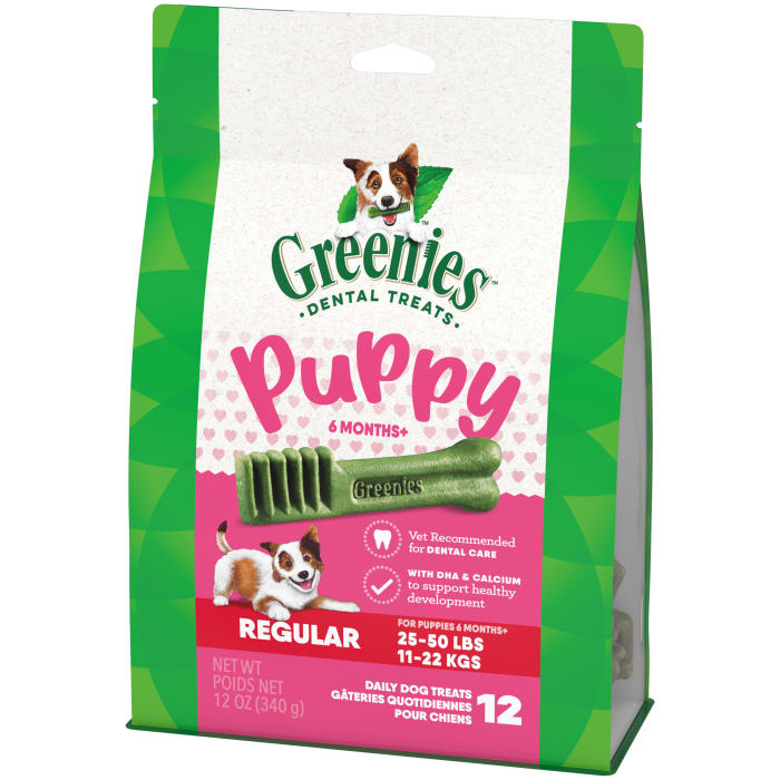 Greenies Puppy 6+ Months Dog Dental Treats Regular 12oz (12 Treats)