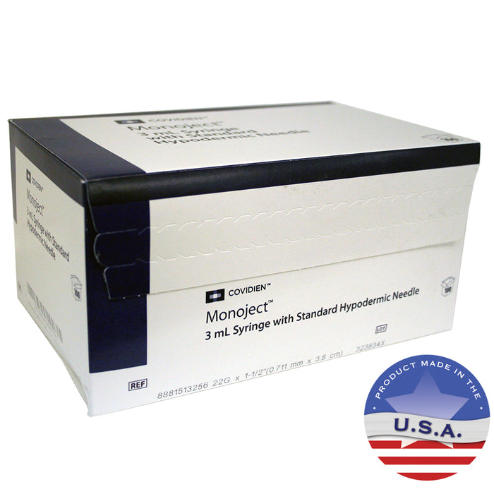 Rx Monoject 3cc x 22g x 1.5LL syringe x 100ct