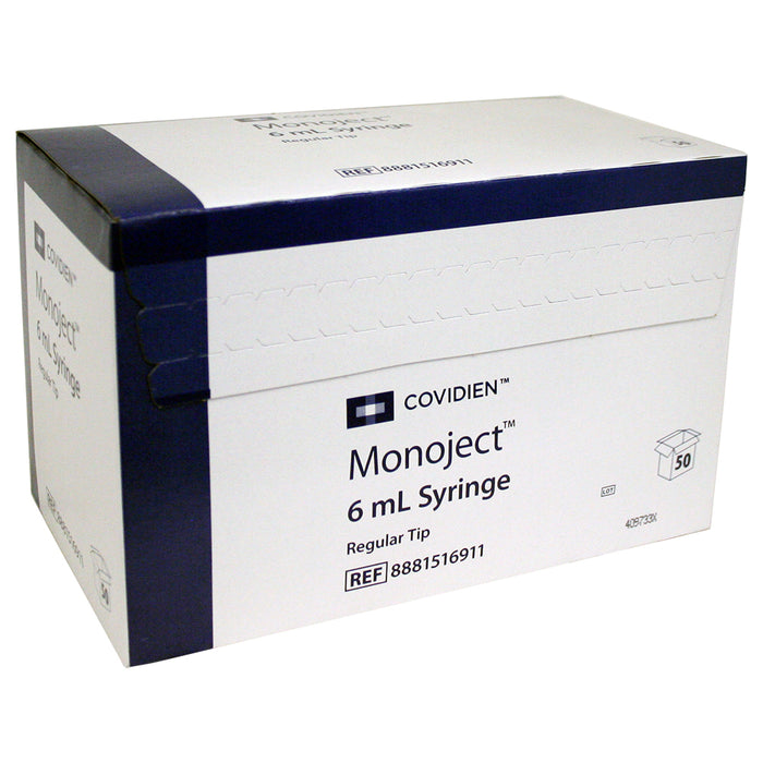 Rx Monoject Syringe  6cc LS  50 Count