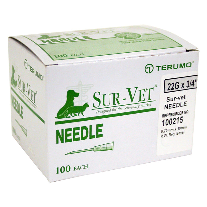 Rx SUR-VET Needle  22 x 3/4 Terumo