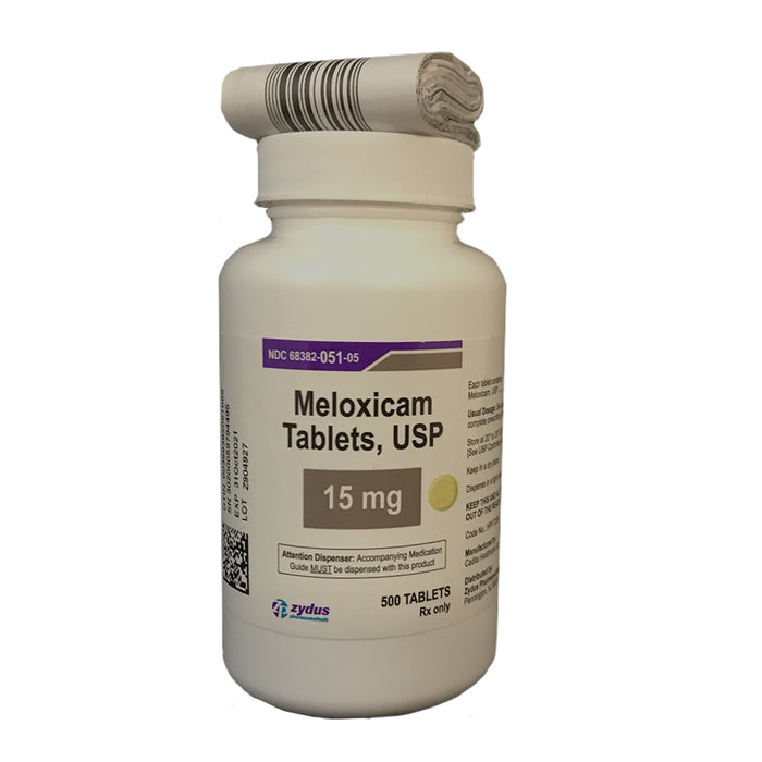 Rx Meloxicam 15mg x 500 tablets