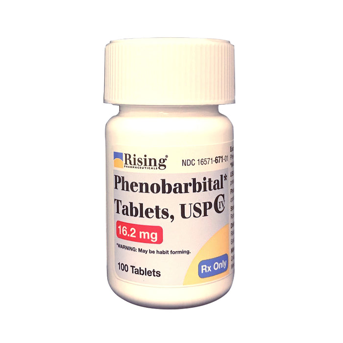 Rx Phenobarbital 16.2mg (1/4gr) x 100 tablets