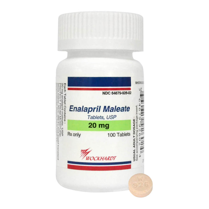 Rx Enalapril 20mg x 100 tablets
