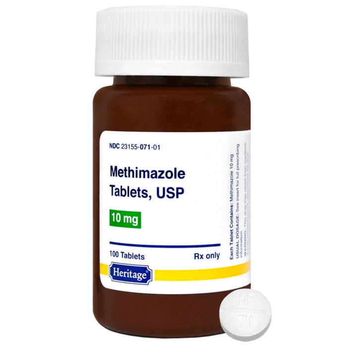 Rx Methimazole, 10 mg x 100 Tablets