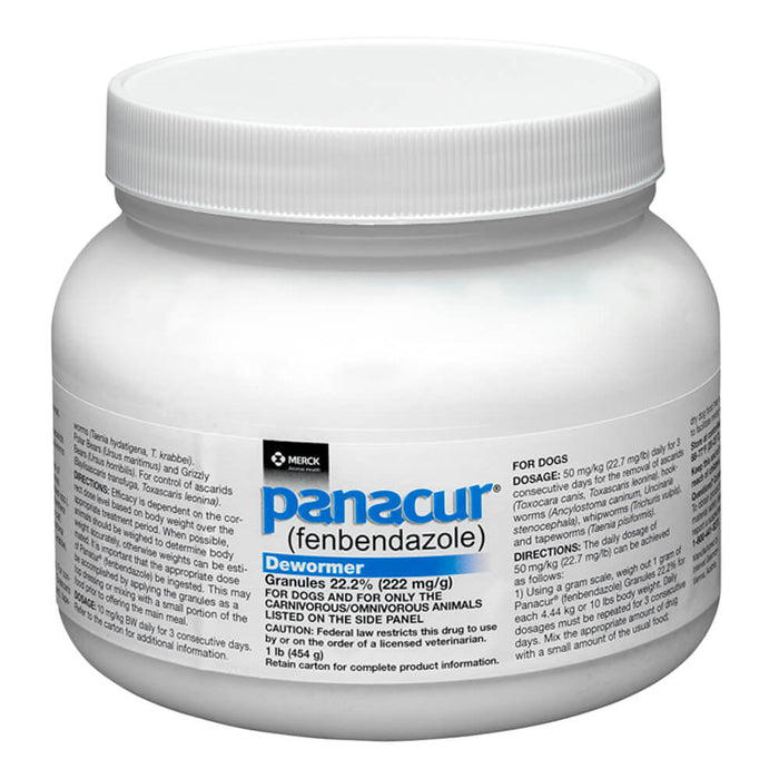 Rx Panacur 22.2% granules x 1 lb tub
