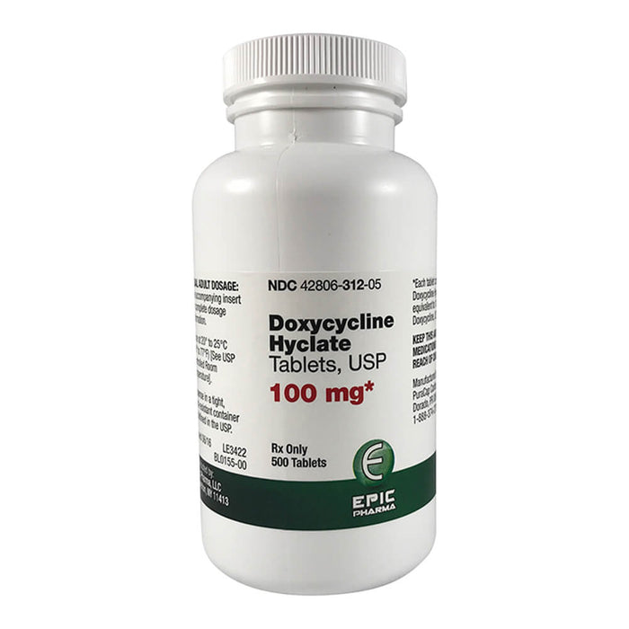 Rx Doxycycline 100 mg x 500 tablets