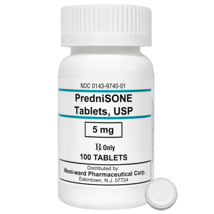 Rx Prednisone, 5mg x 100 Tablets