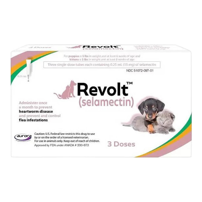 Rx Revolt (selamectin) Cat/Dog 0-5 lbs  3pk